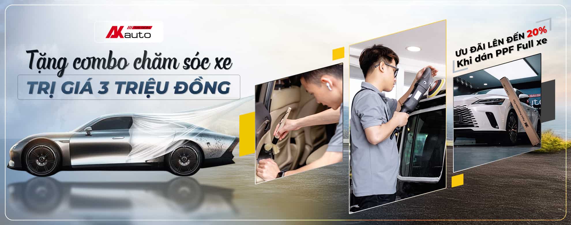 BVanner dán ppf ô tô tặng combo chăm sóc xe