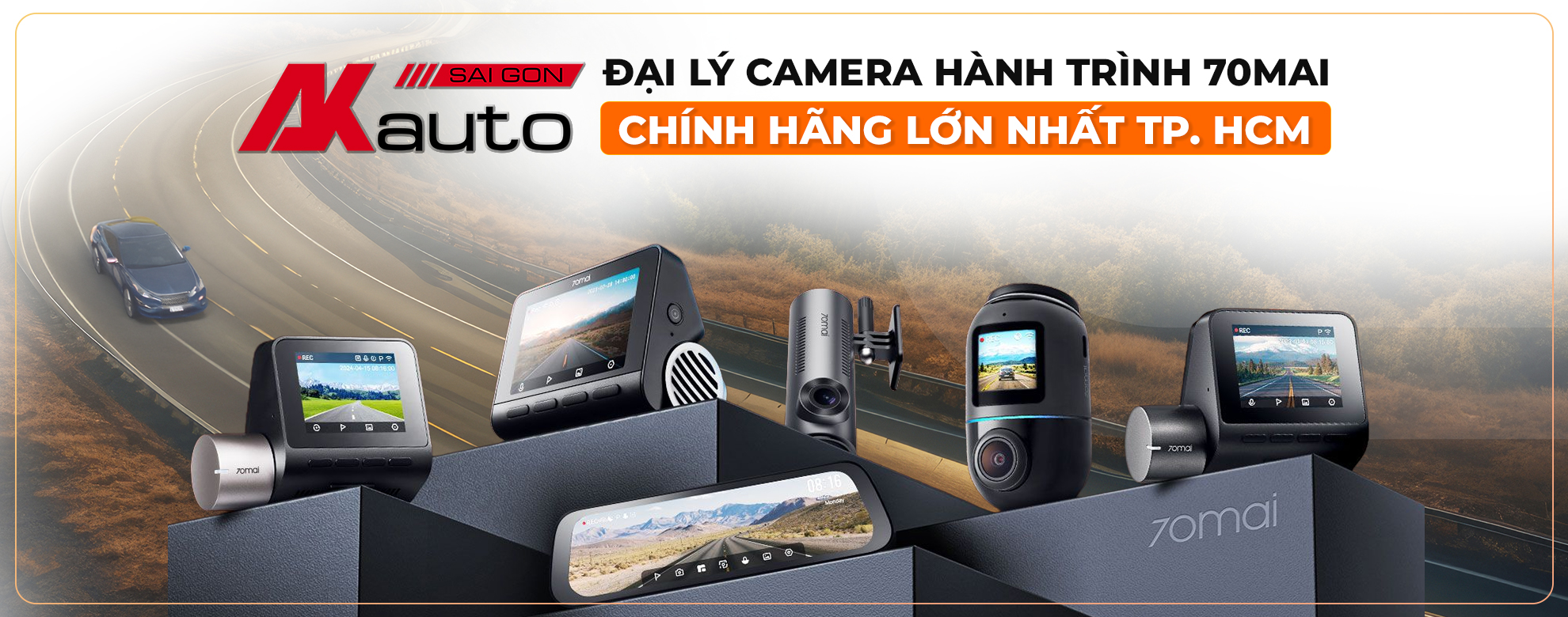 Banner camera hành trình 70mai cho ô tô desktop