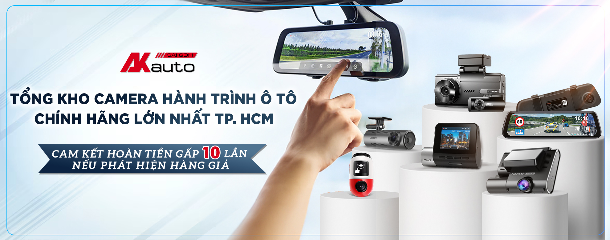 Banner camera hành trình ô tô tại AKauto cho desktop