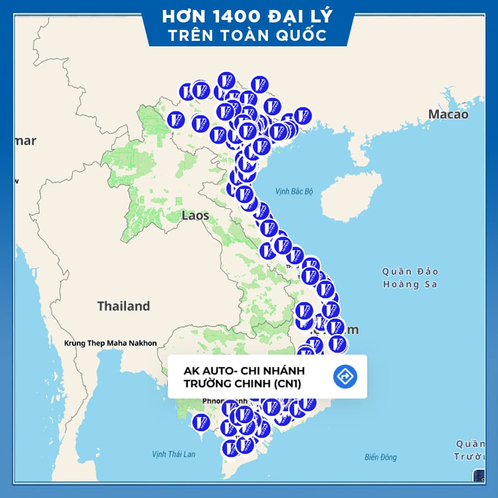 Đại lý camera Vietmap trải dài khắp cả nước