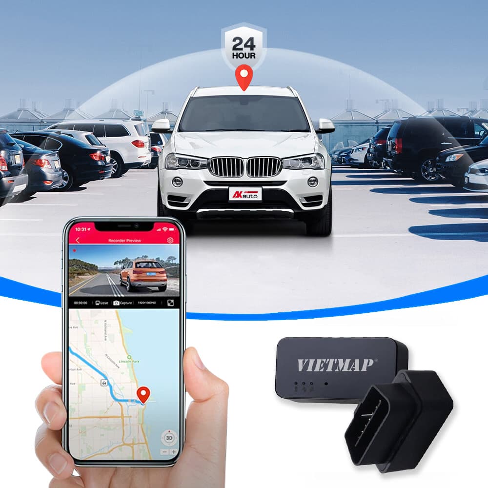 Tính năng hỗ trợ ghi hình, cảnh báo va chạm 24/7 của camera Vietmap