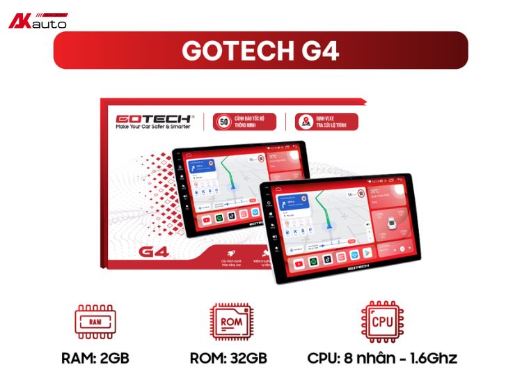 Màn hình ô tô Gotech G4