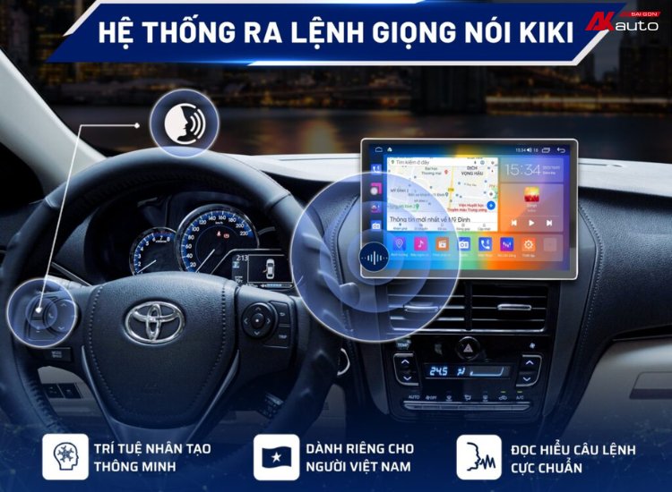 Màn hình ô tô TexPad hỗ trợ điều khiển bằng giọng nói