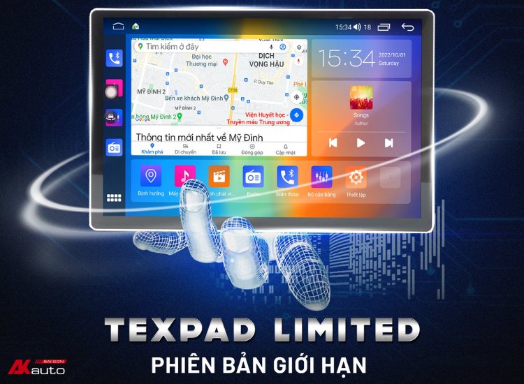 Màn hình ô tô TexPad TX24 Limited