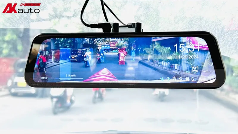Camera hành trình gương điện tử AI ADAS UTOUR C3