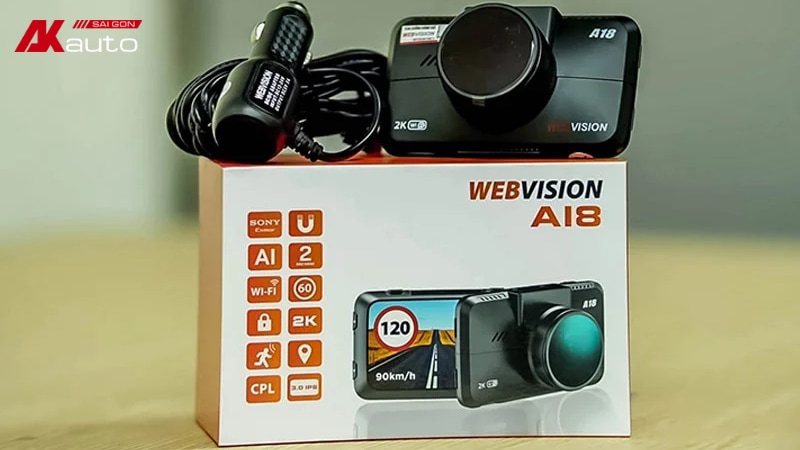 Camera hành trình tốt nhất dành cho xe tô tô Webvision A18