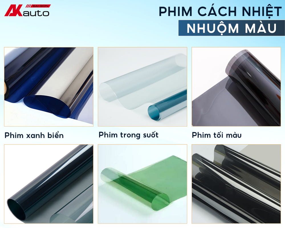 Một số màu sắc của phim nhuộm màu