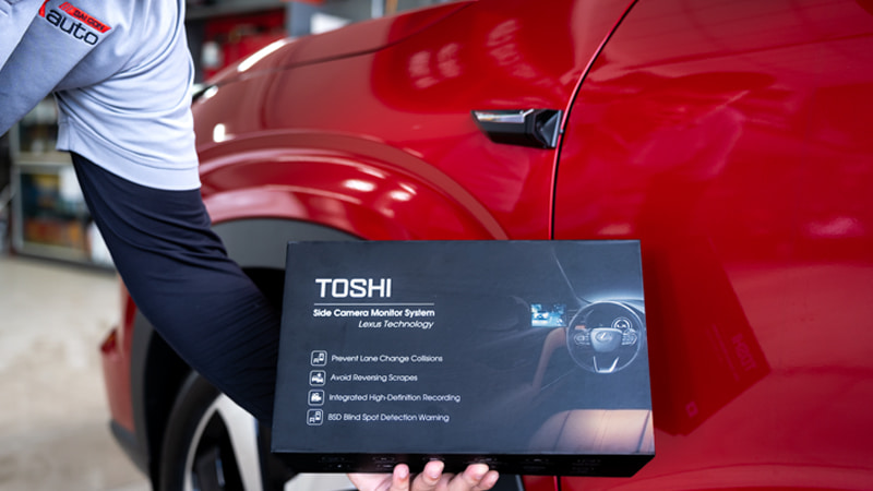 Lắp gương điện tử Toshi chính hãng, uy tín tại AKauto