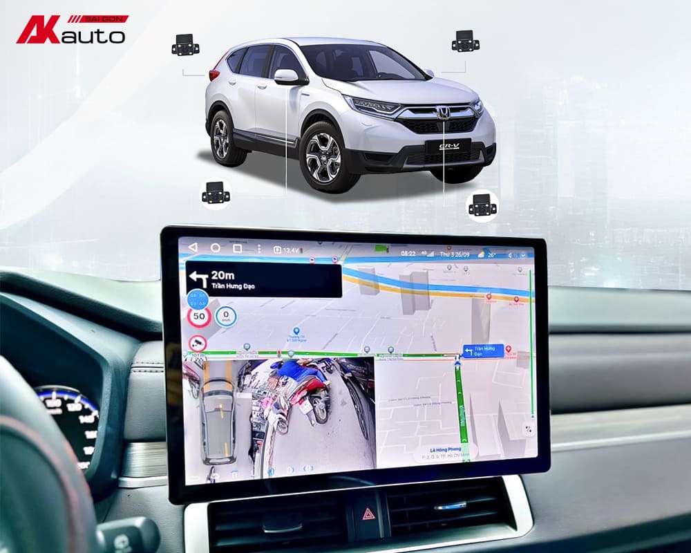 Màn hình android ô tô hỗ trợ lái xe an toàn