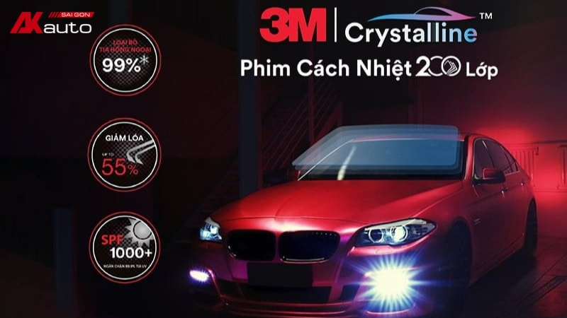 Phim cách nhiệt 3M dòng Crystalline cao cấp