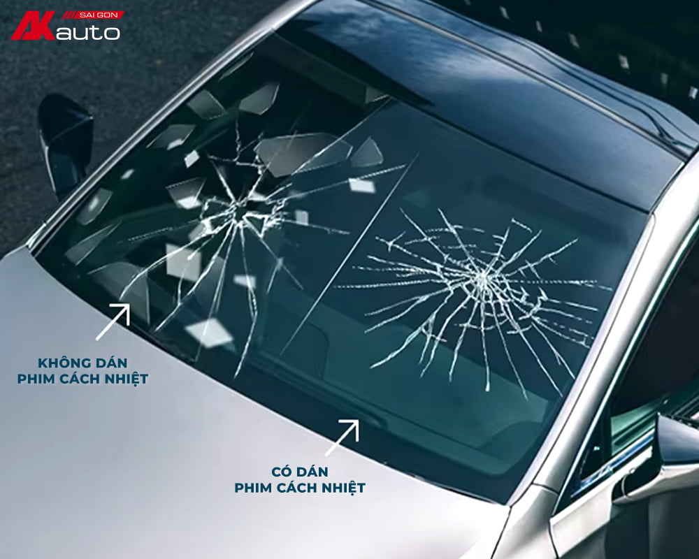 Phim cách nhiệt ô tô tăng độ an toàn khi va chạm