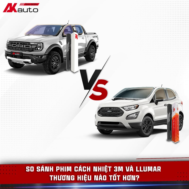 So sánh phim cách nhiệt 3M và Llumar