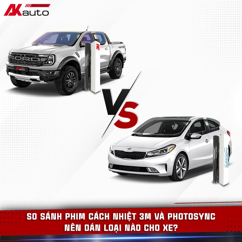 So sánh phim cách nhiệt 3M và Photosync