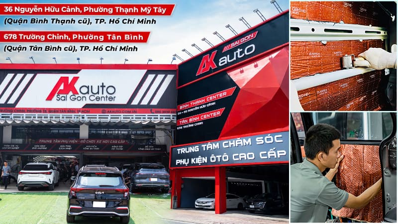 AKauto - Trung tâm thi công cách âm chống ồn ô tô uy tín tại TP.HCM