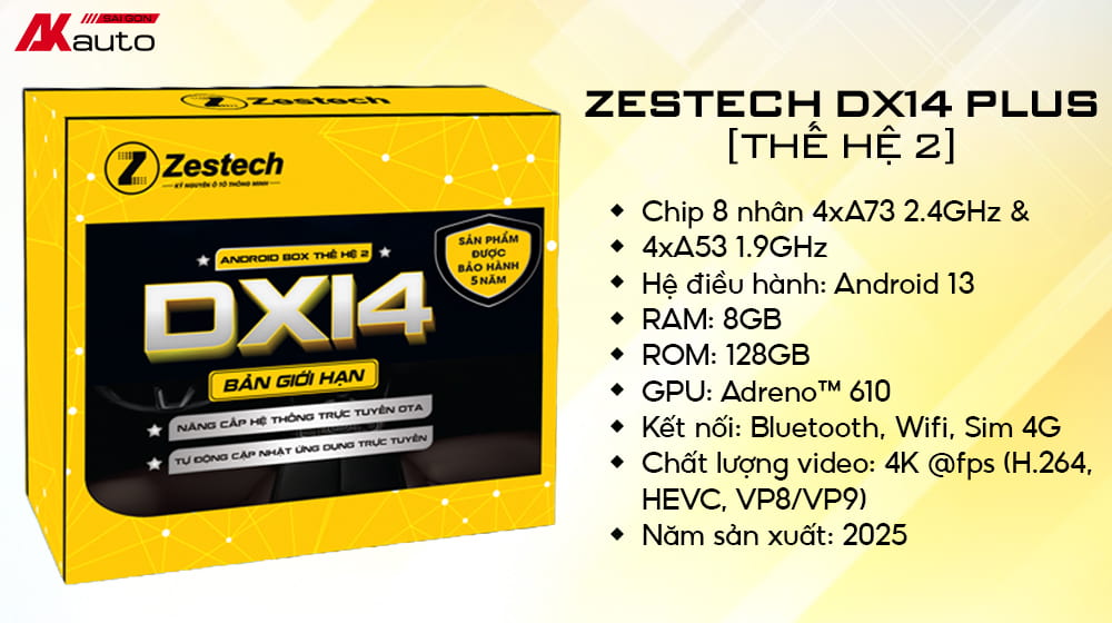 Android Box Zestech DX14 Plus thế hệ 2