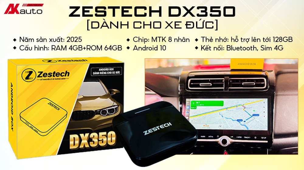 Android Box Zestech DX350 dành cho xe Đức