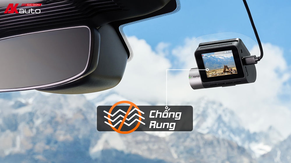 Camera hành trình 70mai khả năng chống rung cực kì tốt