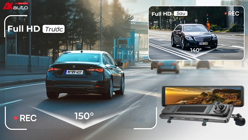 Camera hành trình Vietmap V740 ghi hình góc rộng Full HD