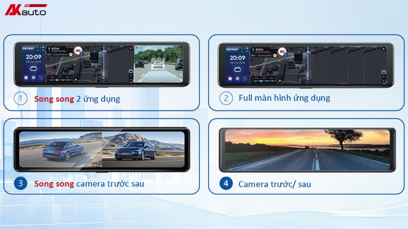 Vietmap V740 cho phép tùy chỉnh giao diện 