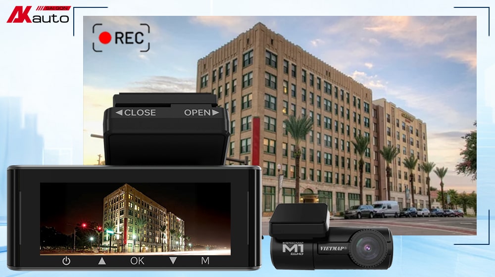 Camera Vietmap hỗ trợ ghi hình sắc nét bất kể ngày đêm
