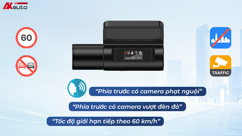 Camera Vietmap L110 cảnh báo giao thông bằng giọng nói tiếng Việt