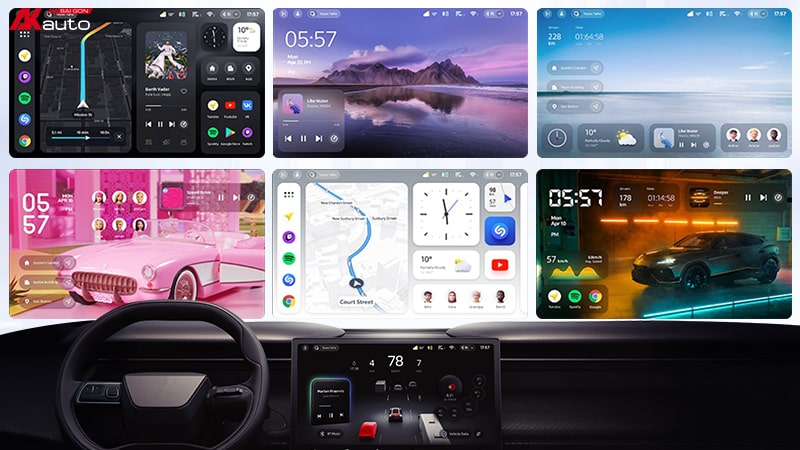 Màn hình android ô tô Teyes CC4 Pro cho phép cá nhân hóa giao diện linh hoạt