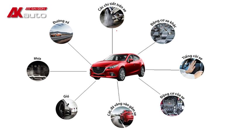 Tiếng ồn xe hơi xuất phát từ nhiều nguyên nhân khác nhau