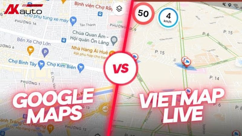 Nên chọn Vietmap Live hay Google Maps