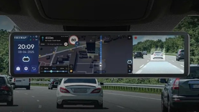 Camera hành trình Vietmap V740 ghi hình góc rộng