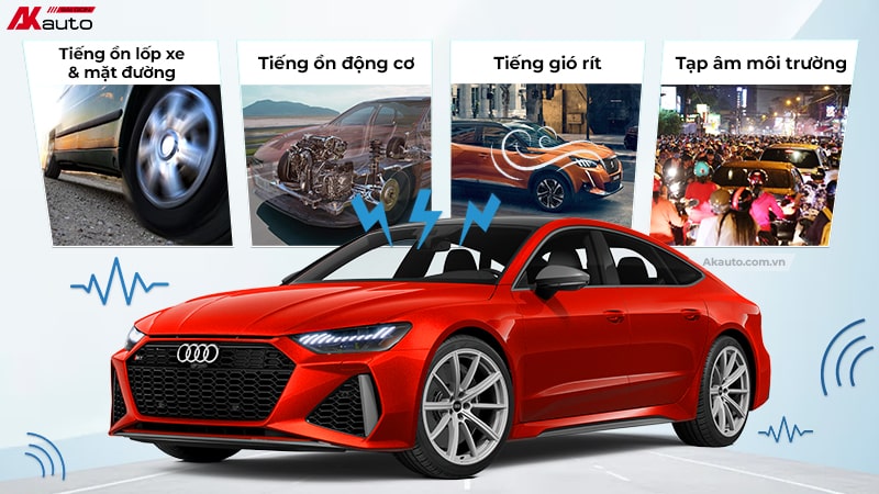 Tiếng ồn xe hơi xuất phát từ nhiều nguyên nhân khác nhau