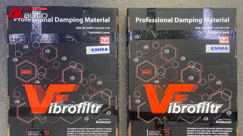 Vật liệu cách âm chống ồn ô tô Vibrofiltr