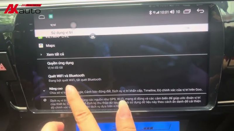 Vietmap Live bị lỗi không hiển thị vị trí GPS