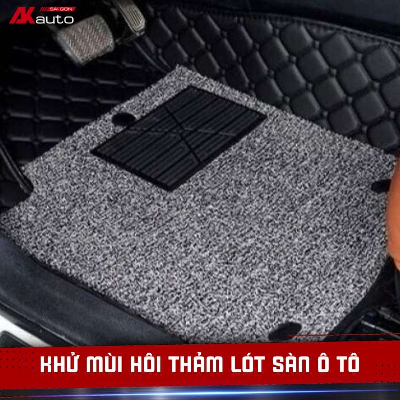 khử mùi hôi thảm lót sàn ô tô
