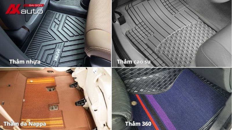 Những dòng thảm lót sàn Honda Brio phổ biến nhất hiện nay