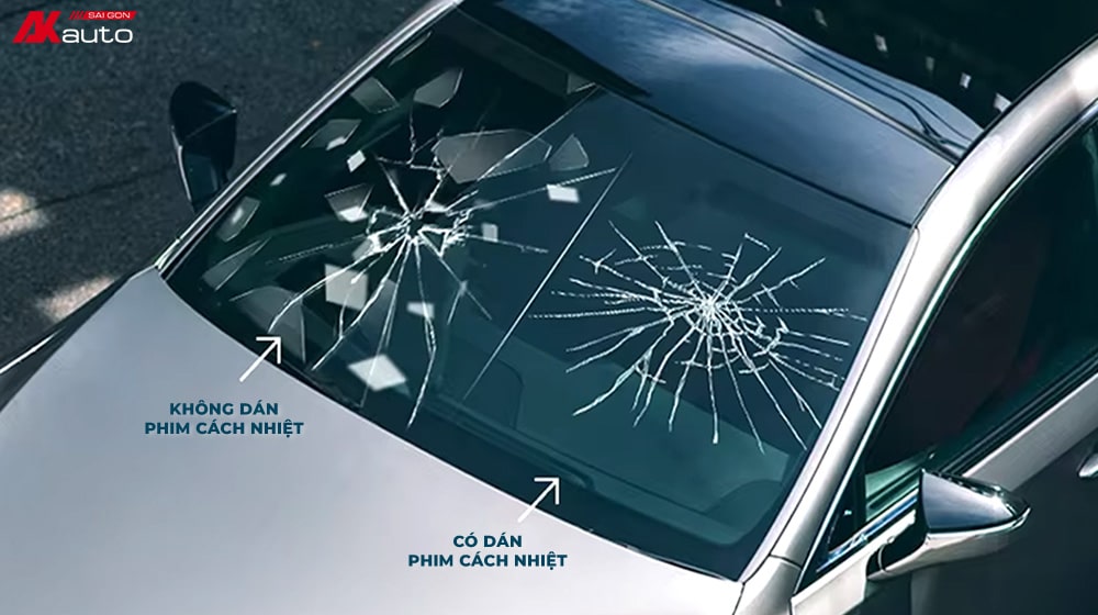 Phim cách nhiệt ô tô tăng độ an toàn khi va chạm