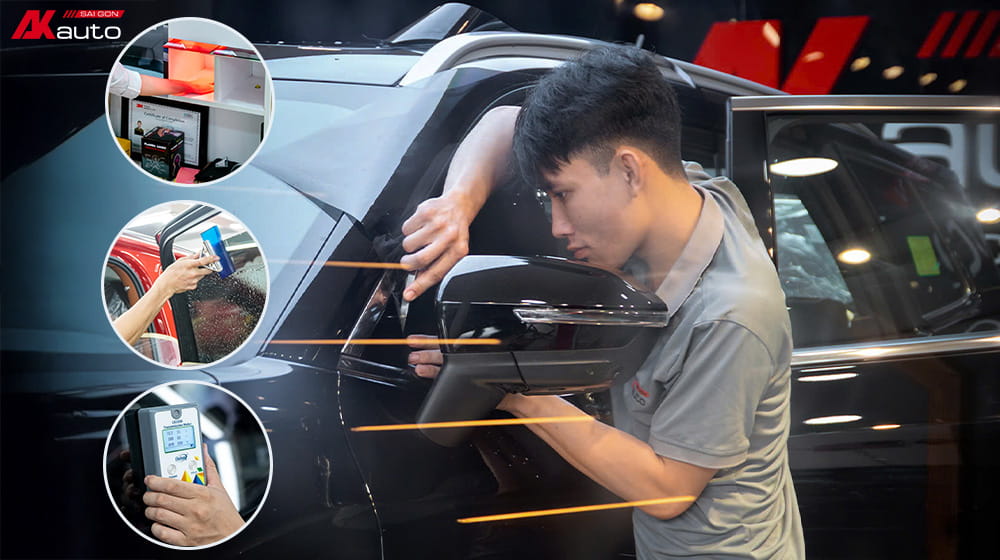 Phòng dán phim cách nhiệt ô tô đạt chuẩn quốc tế tại AKauto