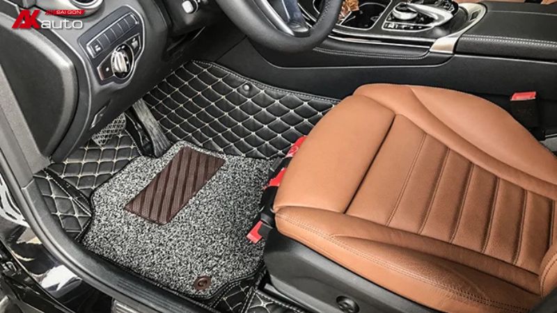 Thảm 5D ô tô là loại thảm cao cấp dược làm từ da PU