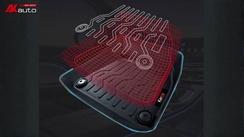 Thảm Kardo được đúc khuôn chính sát theo từng dòng xe