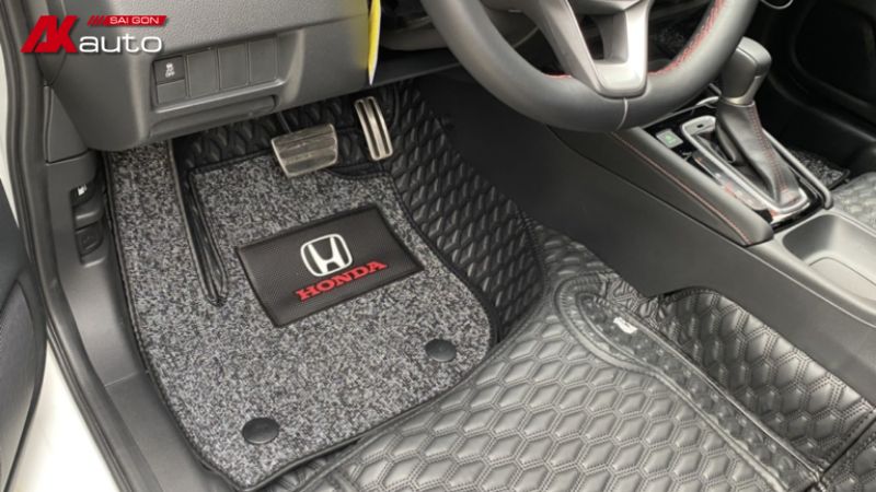 Thảm sàn 360 bao phủ 100% sàn xe Honda Brio