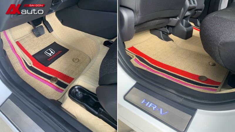 Thảm lót sàn 360 màu kem cho xe Honda HR-V