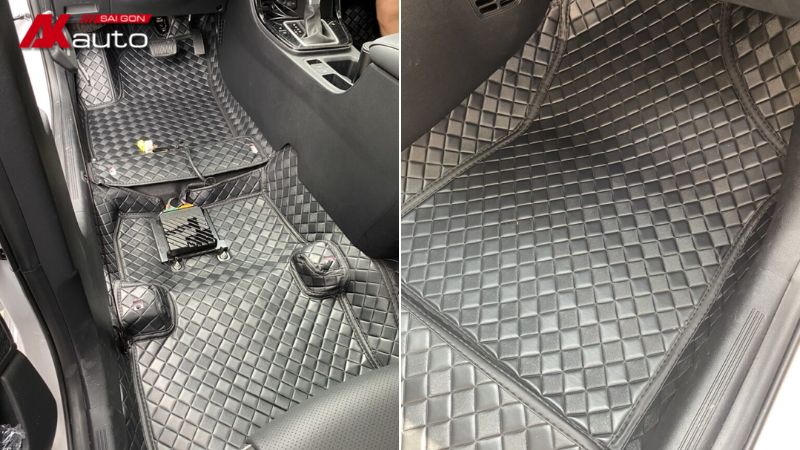 Thảm lót sàn 360 độ giúp phủ kín toàn diện 100% sàn xe