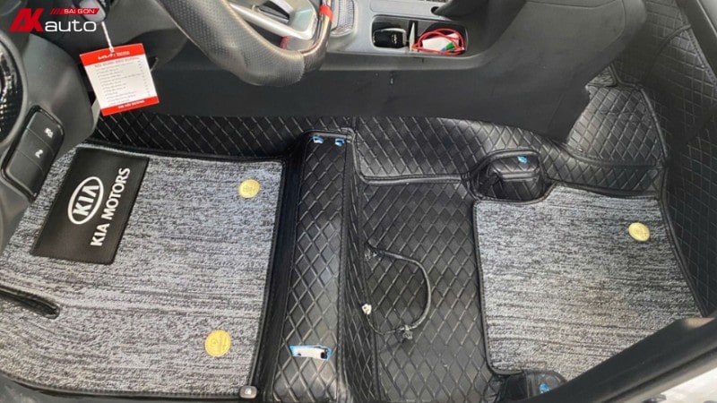 Thảm 360 họa tiết độc đáo lót sàn ô tô Kia K3
