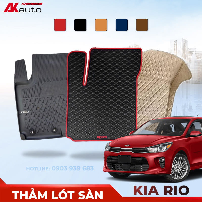 Thảm lót sàn Kia Rio