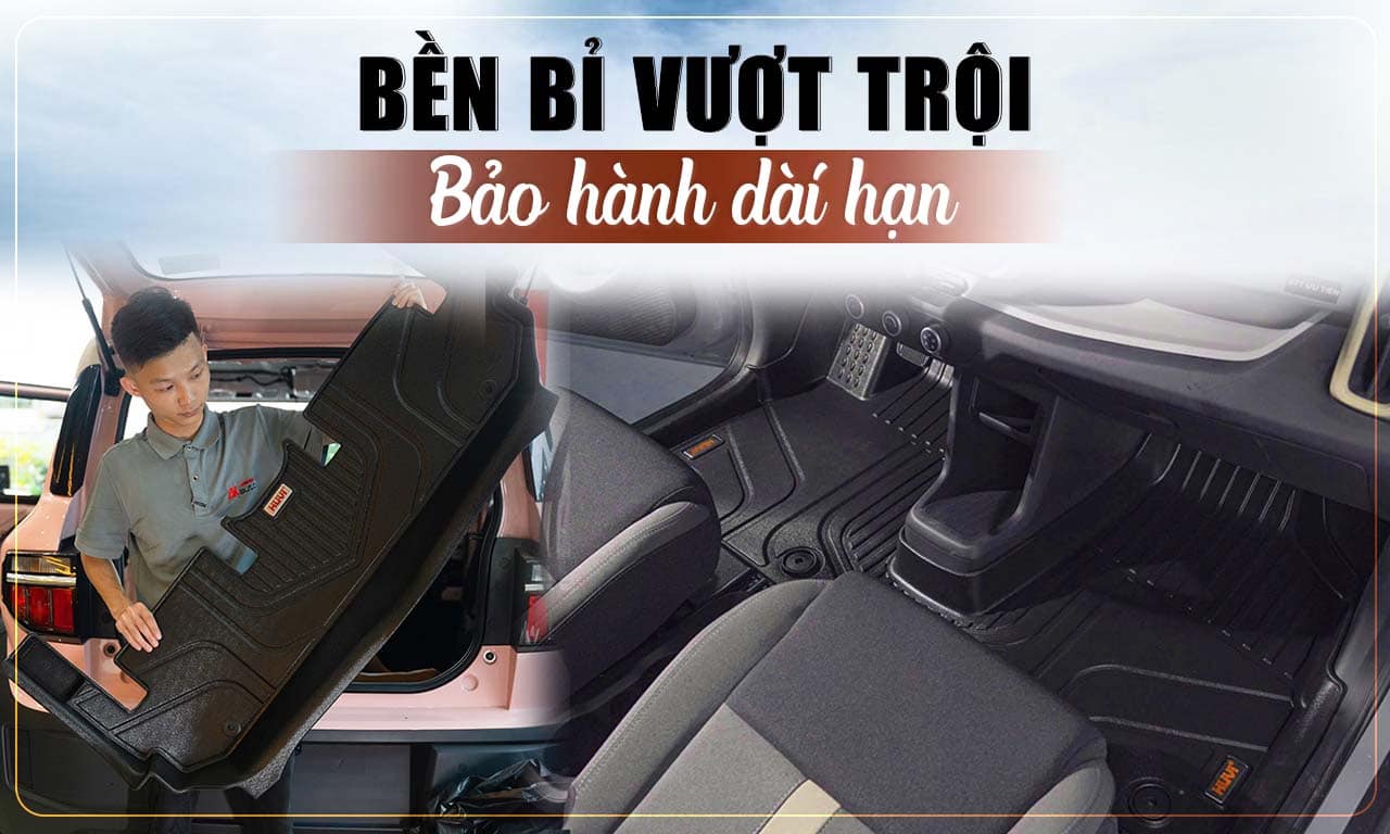 Thảm lót sàn ô tô bền bỉ vượt trội