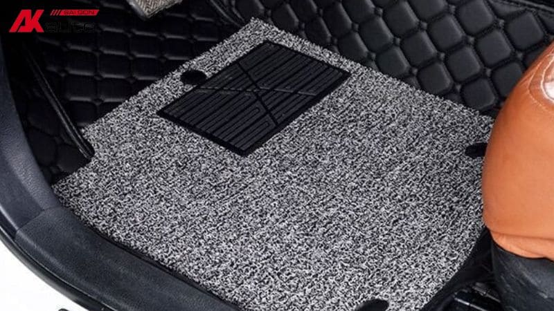 Thảm trải sàn 6D màu xám