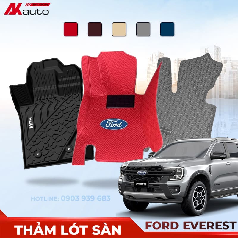 Thảm Lót Sàn Ô Tô Ford Everest