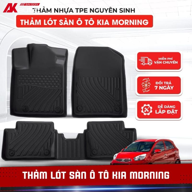 Thảm Lót Sàn Ô Tô Kia Morning