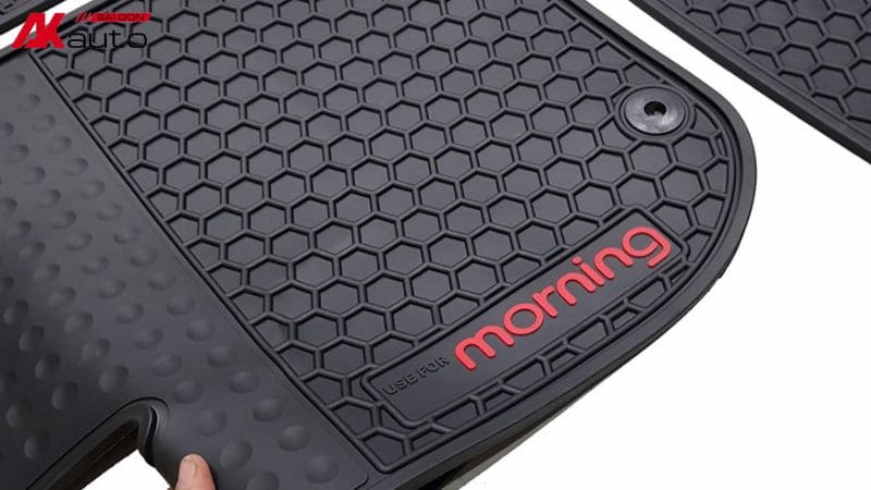 Thảm lót sàn cho xe Kia Morning chất liệu cao su
