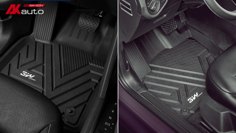 Thảm lót sàn Toyota Raize thương hiệu Macsim thiết kế gọn gàng, dễ vệ sinh