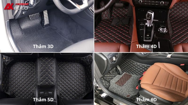 Nguồn gốc và ý nghĩa cách gọi thảm lót sàn ô tô 3D, 5D và 6D